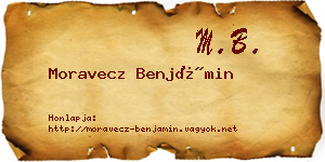 Moravecz Benjámin névjegykártya
