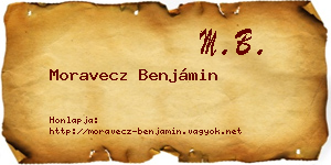 Moravecz Benjámin névjegykártya