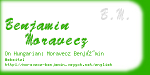 benjamin moravecz business card